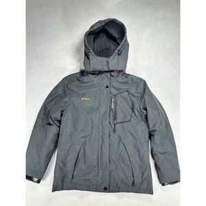 GEMYSE Mountain Waterproof Ski Jacket Mens Medium Gray Fleece Lined Winter Coat